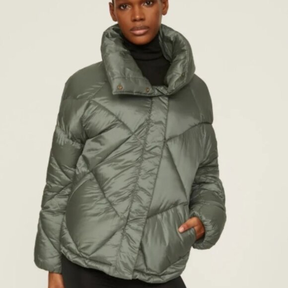 OOF Wear Quilted Duvet‑Style Coat – Green – IT44 / US 8 – NWOT - Picture 4 of 7